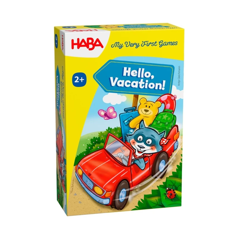 Настолна игра Здравей, ваканция, 3D кола и цветове, 2+ години