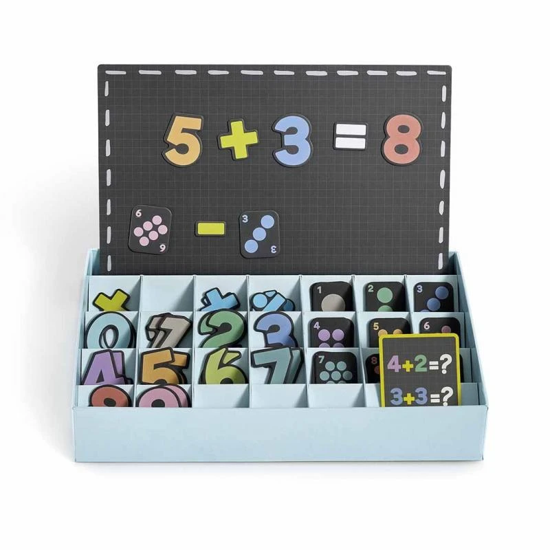 Магнитна игра Забавна математика, 51 елемента, 3+