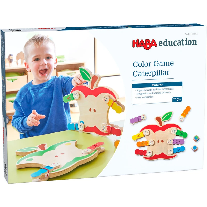 Дървена игра за фина моторика Цветна ябълка HEd 377054/384802