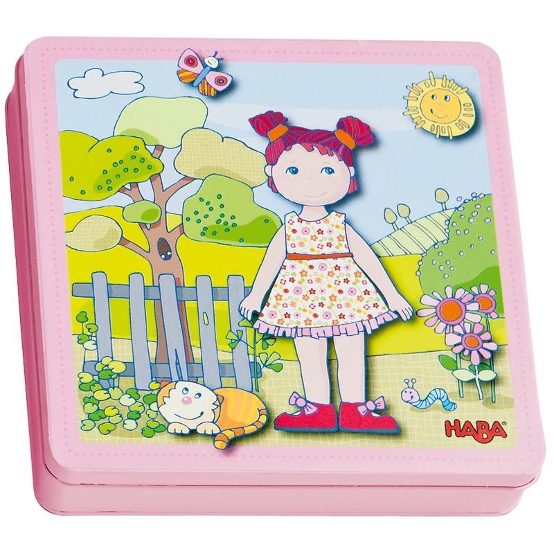 Магнитна логическа игра Облечи Лили, Кукла за обличане, 3+
