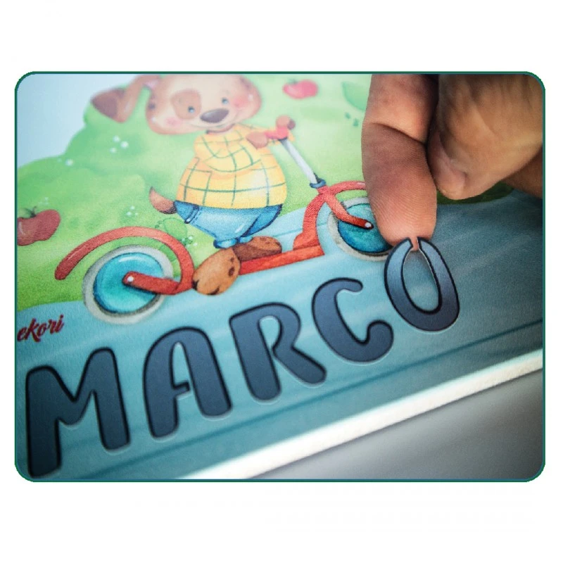 44086 ТАБЕЛА ДЪРВО С БУКВИ БУХАЛЧЕТА BG букви Комплект със стикери