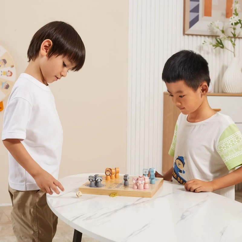 Детска настолна игра - Дървено Не се сърди човече