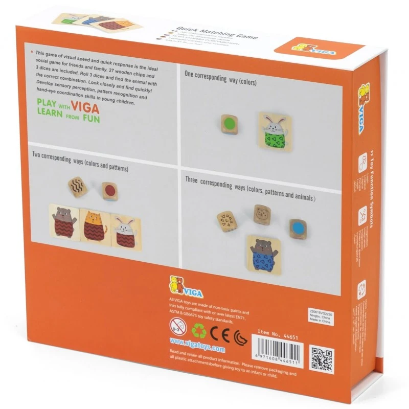 Настолна игра за бърза реакция VIGA Намери ме