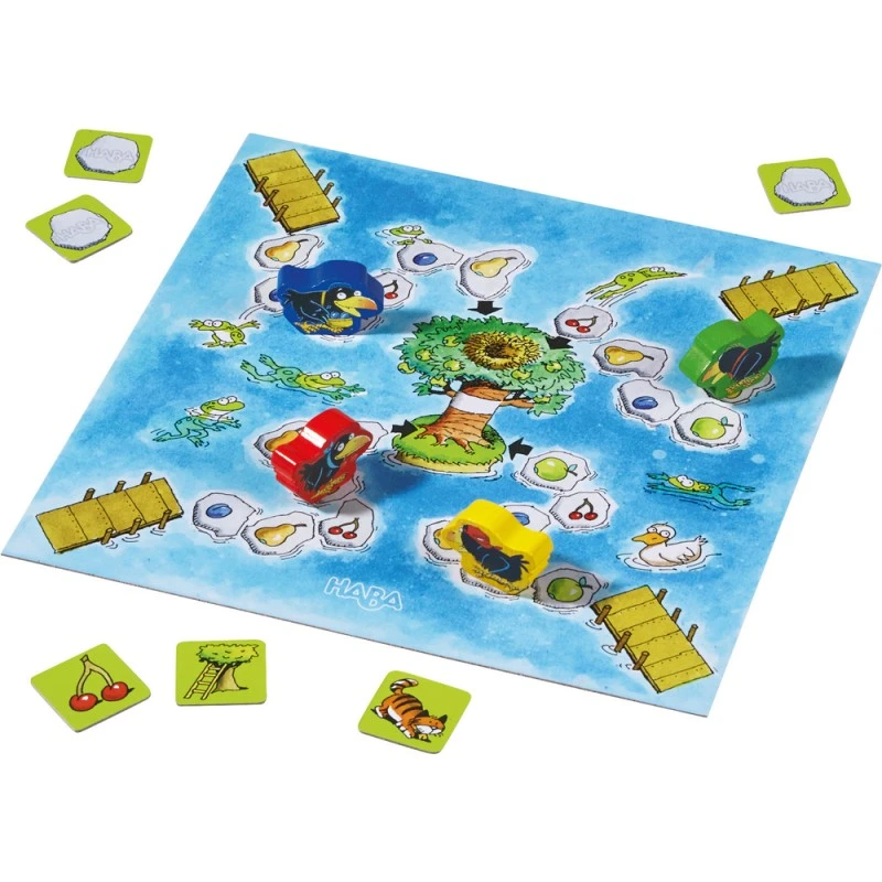 Колекция 10 настолни образователни игри, ХАБА 302282 (3-6год.), ОВОЩНА ГРАДИНА, ЕКО материали, С инструкция на български, Немска