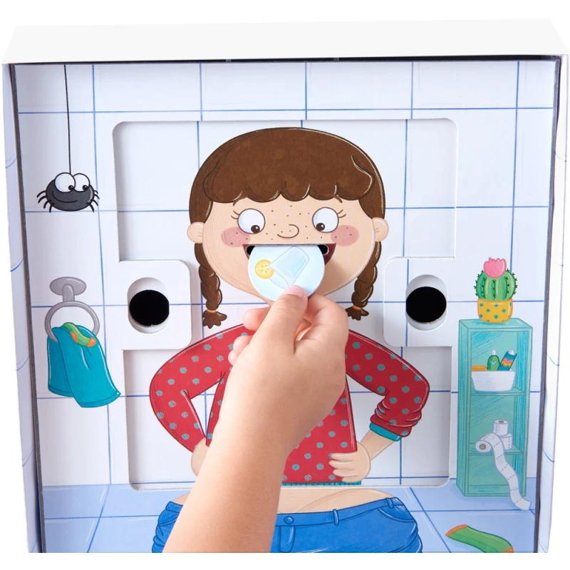 Отборна настолна игра, ХАБА 305485 (2+), ХОДИ МИ СЕ ДО ТОАЛЕТНА, Размер 37х27х7см, С инструкция на български, Немска