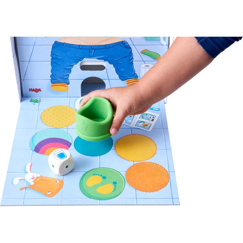 Отборна настолна игра, ХАБА 305485 (2+), ХОДИ МИ СЕ ДО ТОАЛЕТНА, Размер 37х27х7см, С инструкция на български, Немска