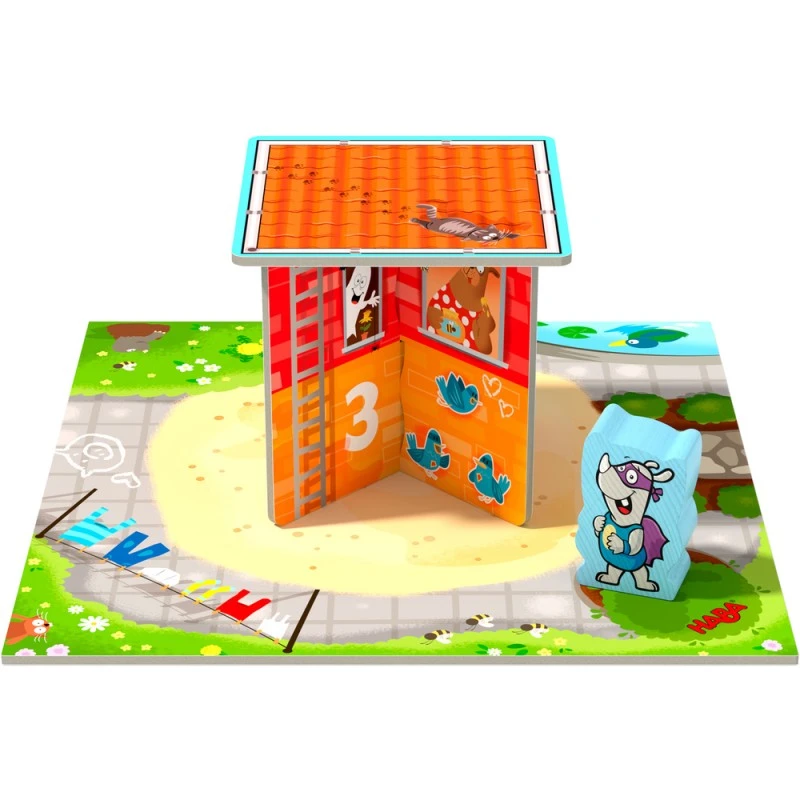 Настолна 3Д детска игра ХАБА 305912 (2+), 3 варианта на игра, РИНО за на-малките, Дърво и картон, С инструкция на български, Немска