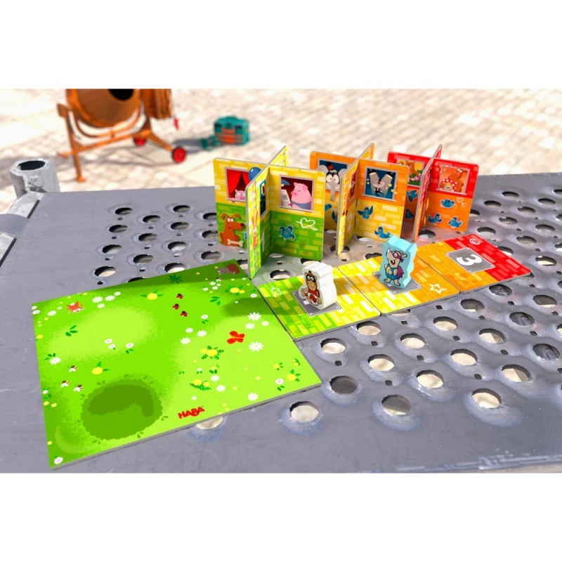 Настолна 3Д детска игра ХАБА 305912 (2+), 3 варианта на игра, РИНО за на-малките, Дърво и картон, С инструкция на български, Немска