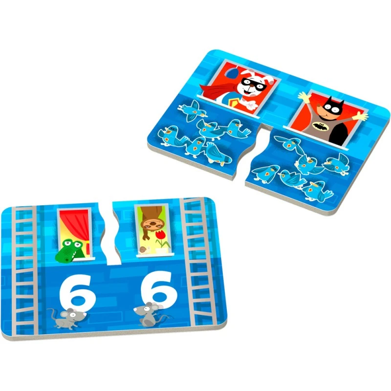 Настолна 3Д детска игра ХАБА 305912 (2+), 3 варианта на игра, РИНО за на-малките, Дърво и картон, С инструкция на български, Немска