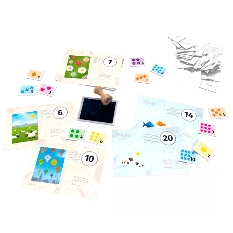 Образователна настолна игра за смятане 1-20, ХАБА 306710 (5-99год.), ЕКО материали, С инструкция на български език, Немска