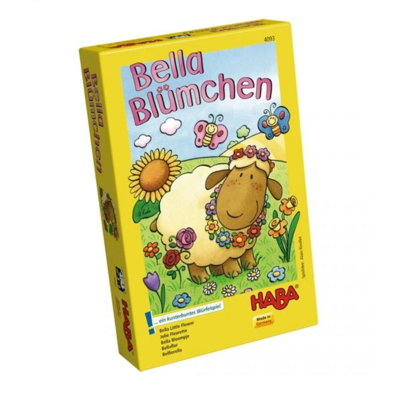 Детска настолна игра, ХАБА 4093 (4-8год.), БЕЛА ЦВЕТЕНЦЕТО, ЕКО: Дърво и картон, С инструкция на български език, Немска