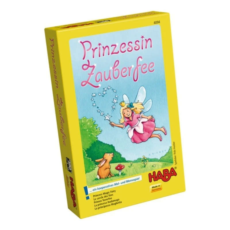 Кооперативна настолна игра, ХАБА 4094 (4-10год.), ПРИНЦЕСА И ТАЛАСЪМ, ЕКО: Дърво и картон, С инструкция на български език, Немска
