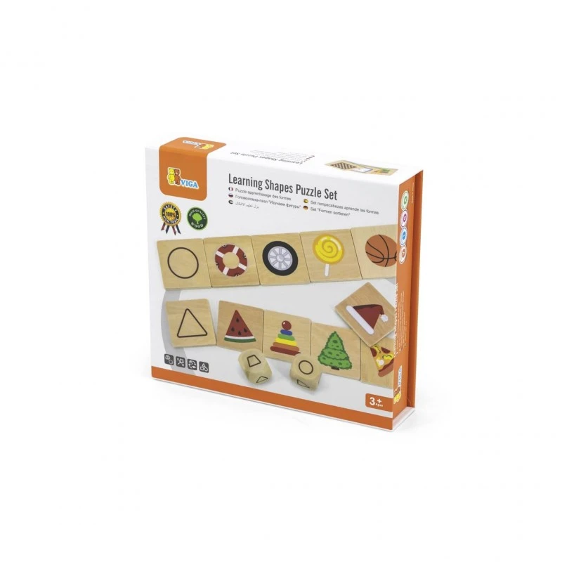 Игра за съвпадение със зар, форма и геометрични фигури VIGA