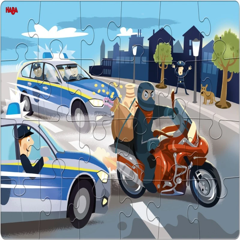 Пъзели детски Професии, 2 броя, Картон, 24 части, 14,50*22,50см, Немски, Haba 306161