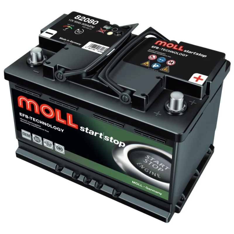 Акумулатор MOLL Start-Stop EFB 12V 80AH