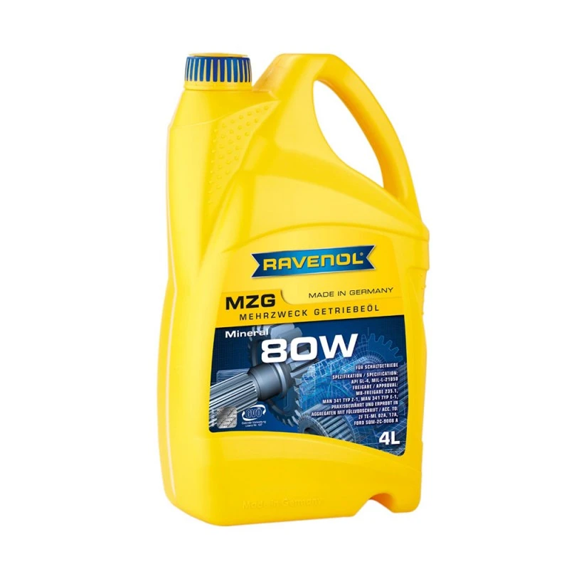 Трансмисионно масло RAVENOL Getrieb MZG SAE 80 GL 4 4л.