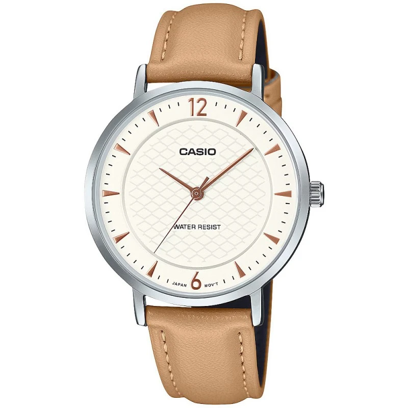 Дамски часовник Casio LTP-VT04L-7A1, кожена каишка