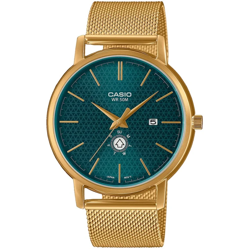 Мъжки часовник Casio MTP-B125MG-3A,стоманена верижка