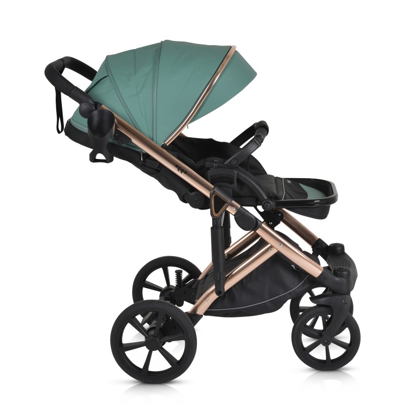 Комбинирана количка 3 в 1 Eggo Emerald-blue