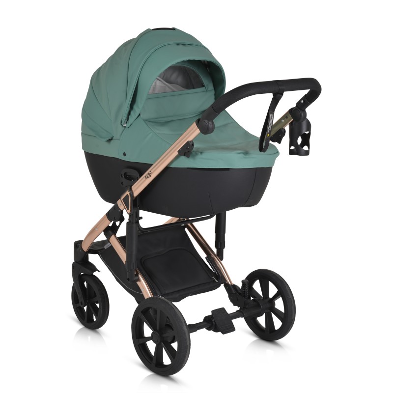 Комбинирана количка 3 в 1 Eggo Emerald-blue