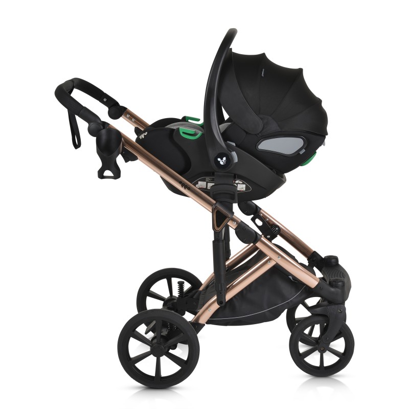 Комбинирана количка 3 в 1 Eggo Emerald-blue