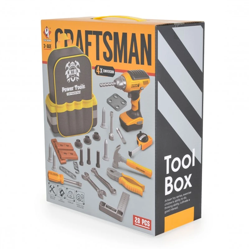 Yue Qiang Комплект инструменти с бормашина в раница Т025