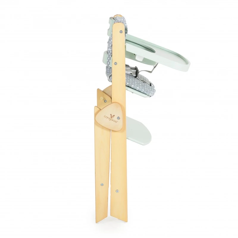 Дървен стол за хранене Caramel мента