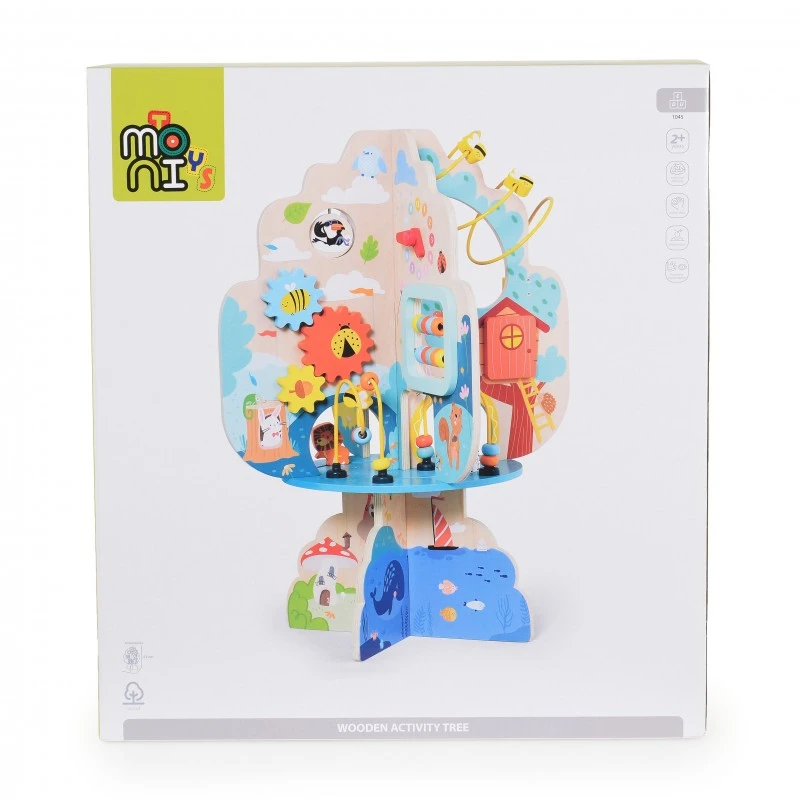 Дървена игра с активности Дърво 1045