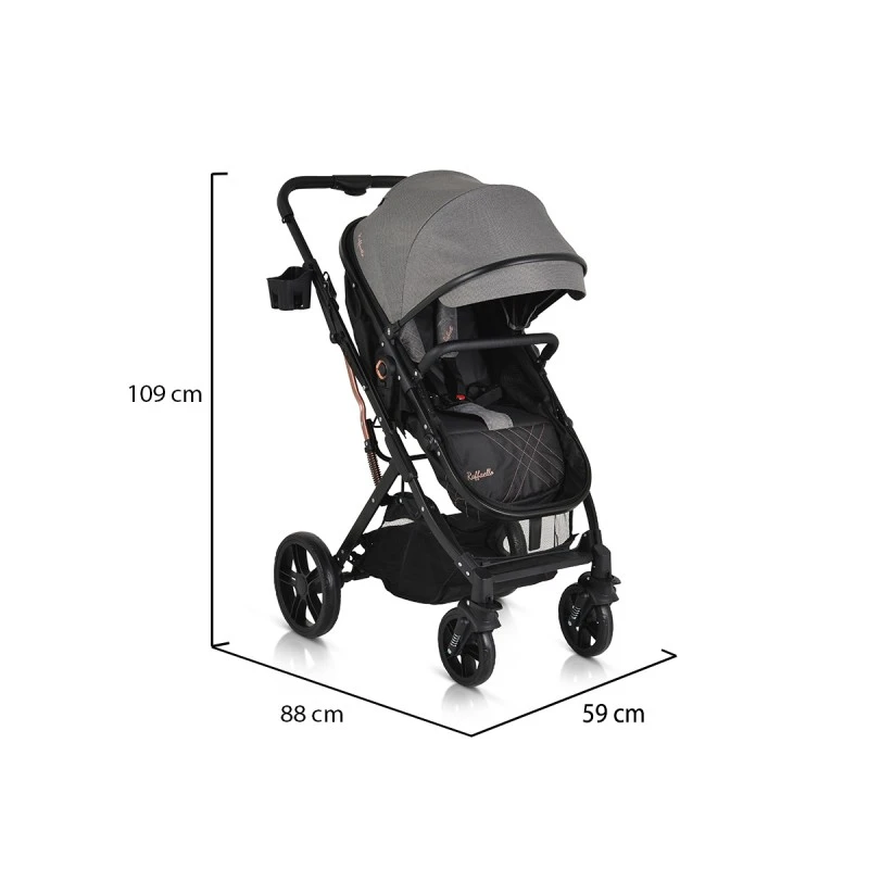 Комбинирана количка Rafaello сив