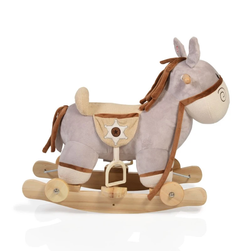 Люлка Moni плюшена магаре Dulcinea колелца