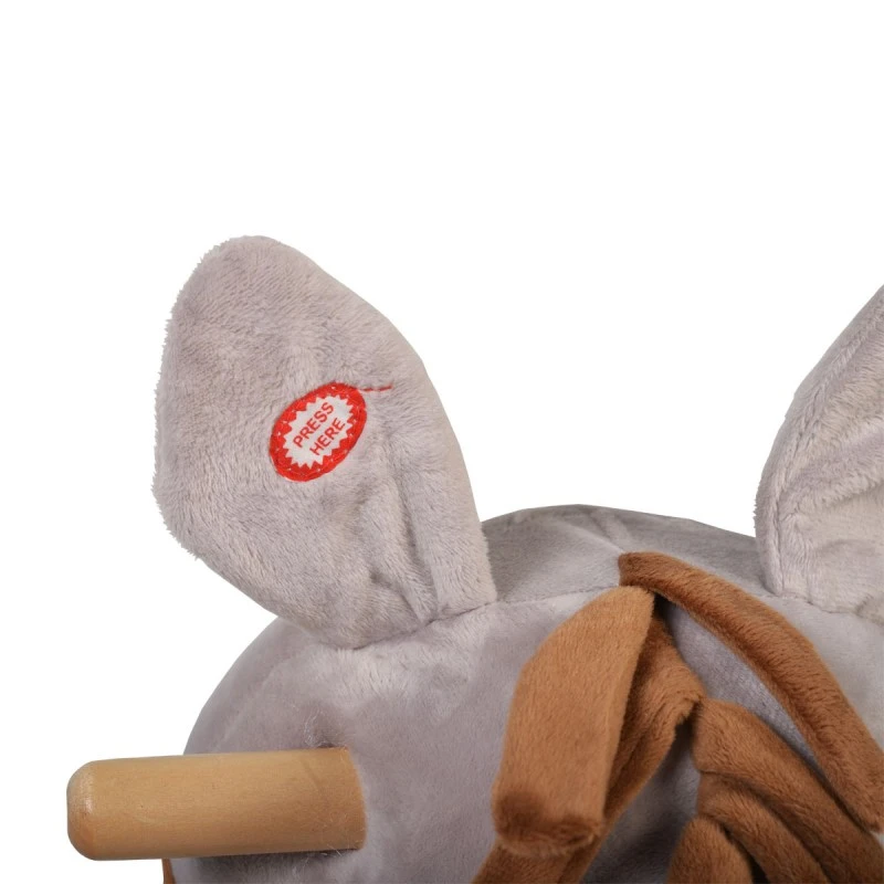 Люлка Moni плюшена магаре Dulcinea колелца