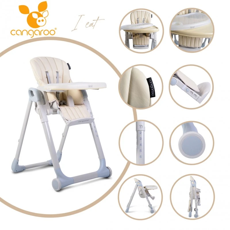 Cangaroo Стол за хранене I Eat бежов