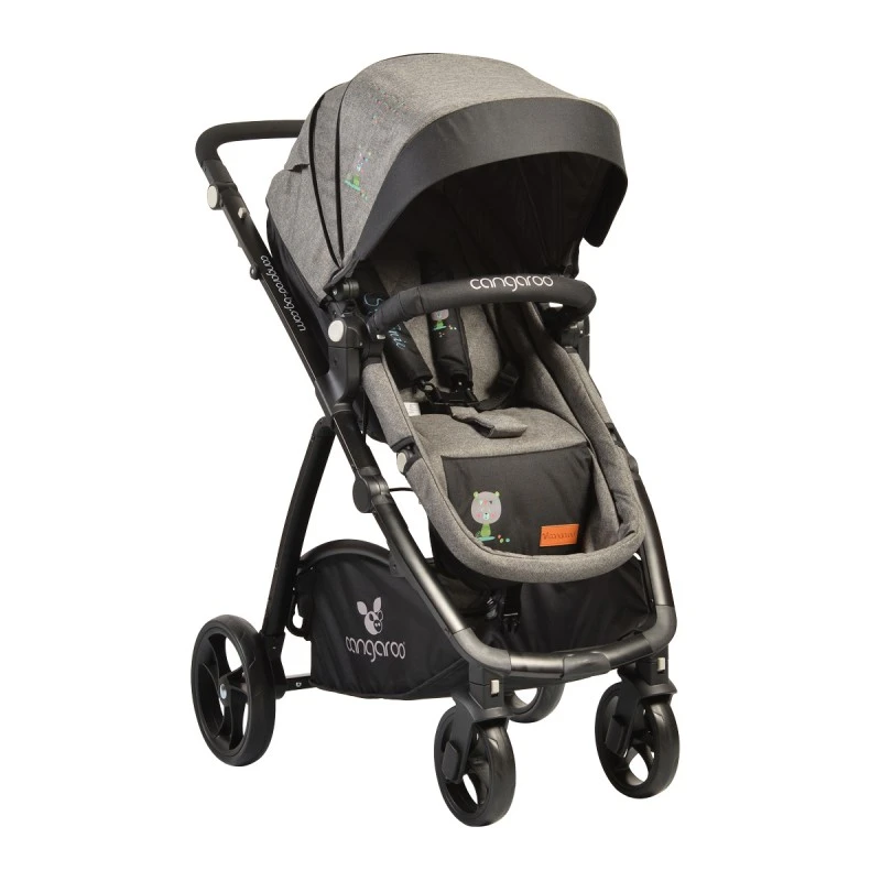 Комбинирана количка 2 в 1 Stefanie сив