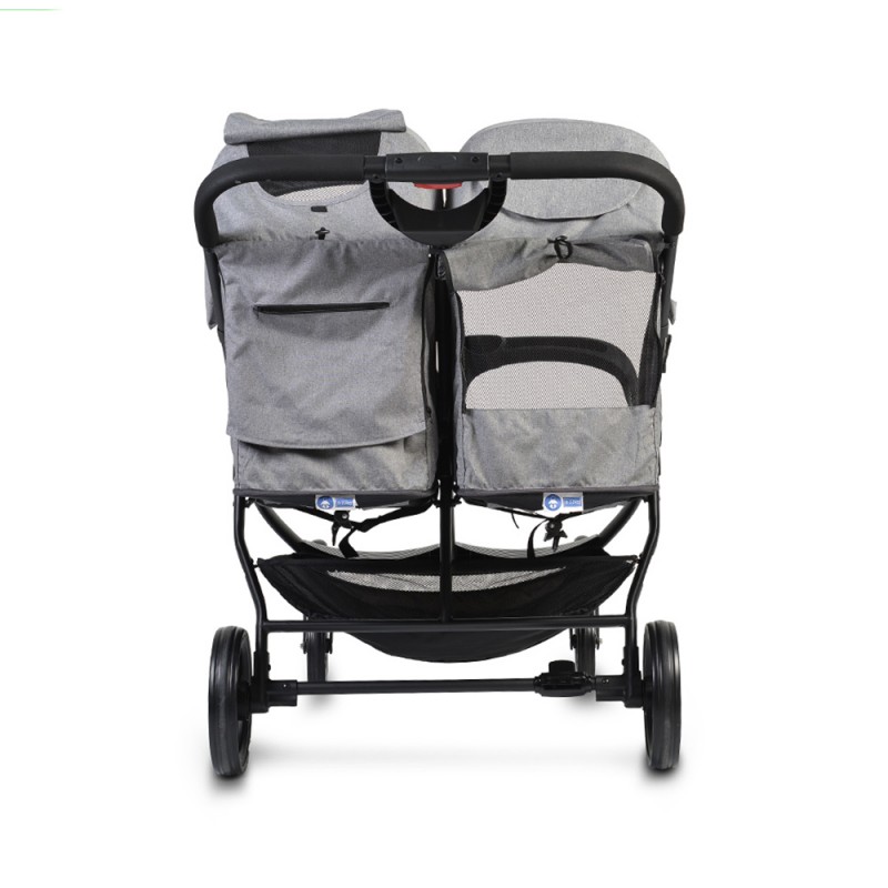 Количка за близнаци Rome сив