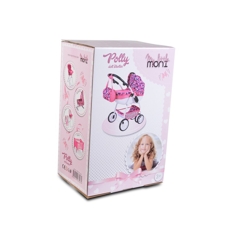 Moni Toys Количка за кукла Polly pink 9662