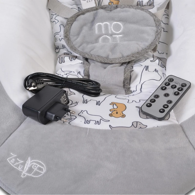 Moni Електрическа люлка ZaZu сив