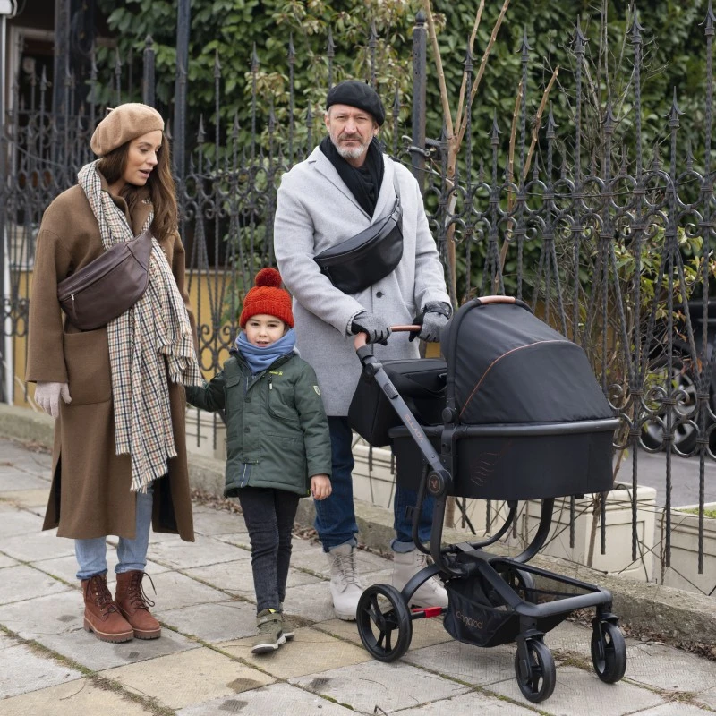 Комбинирана количка 2 в 1 Cangaroo Ellada, Черен