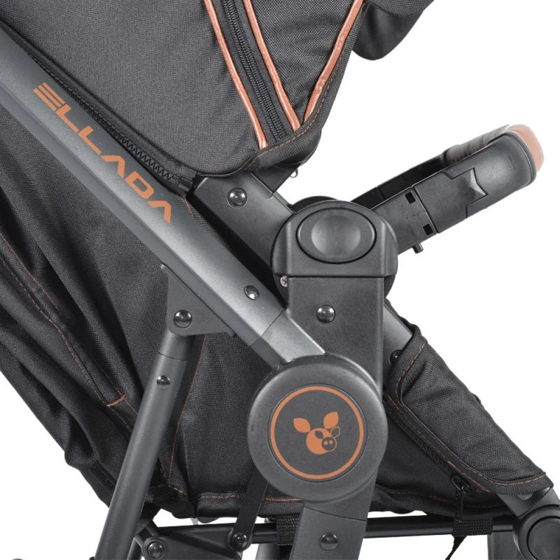 Комбинирана количка 2 в 1 Cangaroo Ellada, Черен