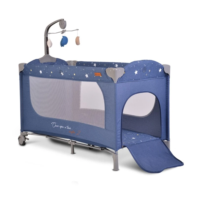 Детска кошара Cangaroo, once upon a time 2, дънков, 0 месеца +