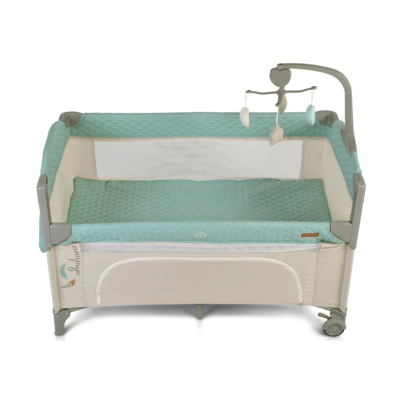 Детска кошара Cangaroo, Indiana, мента, 0 месеца +