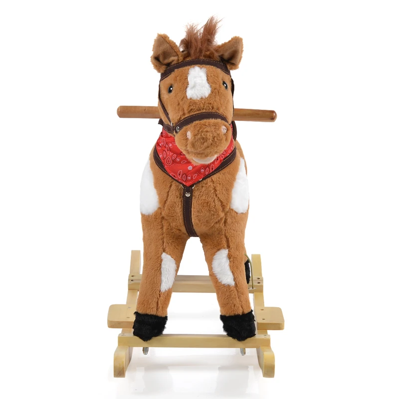 Moni Toys Люлка плюшена кон Thunder каки