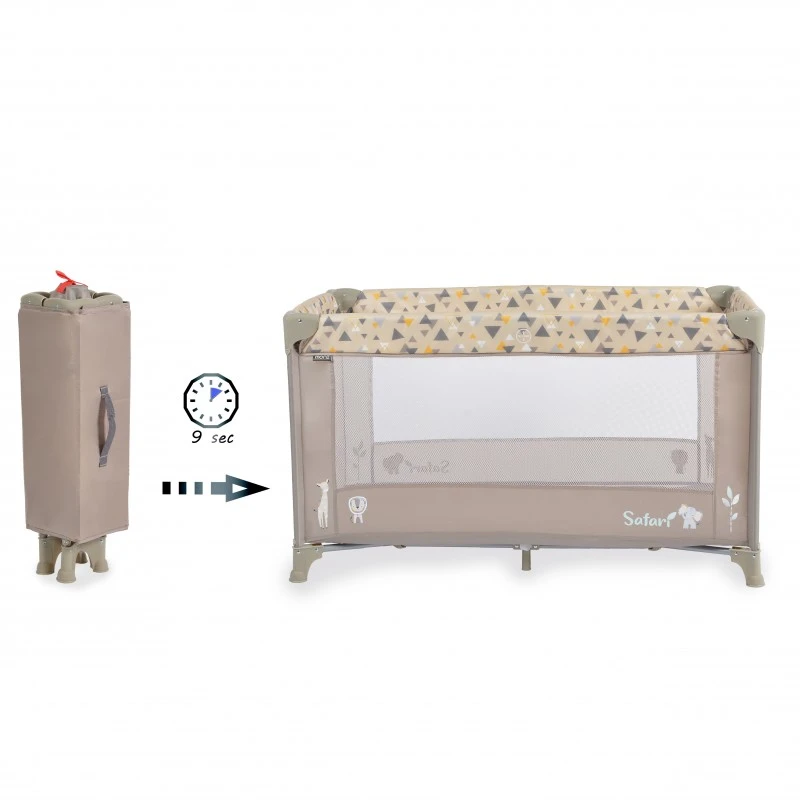 Детска кошара Moni, Safari, бежов, 0 месеца +