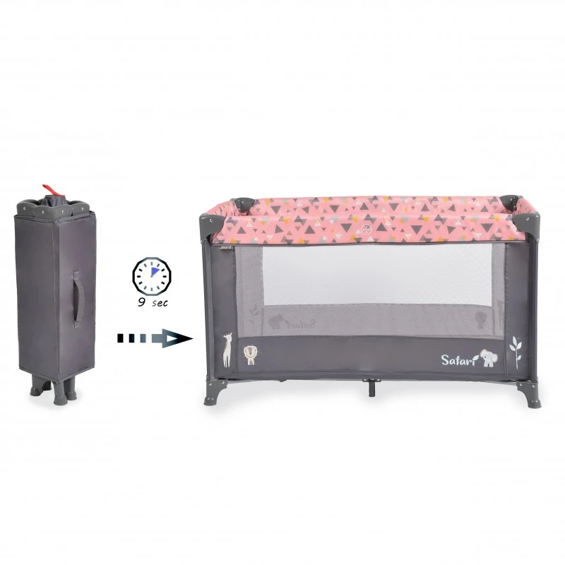 Детска кошара Moni, Safari, розов, 0 месеца +