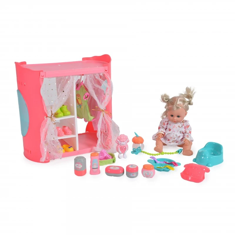 Rong Long Кукла 36cm с дрехи и гардероб 9282