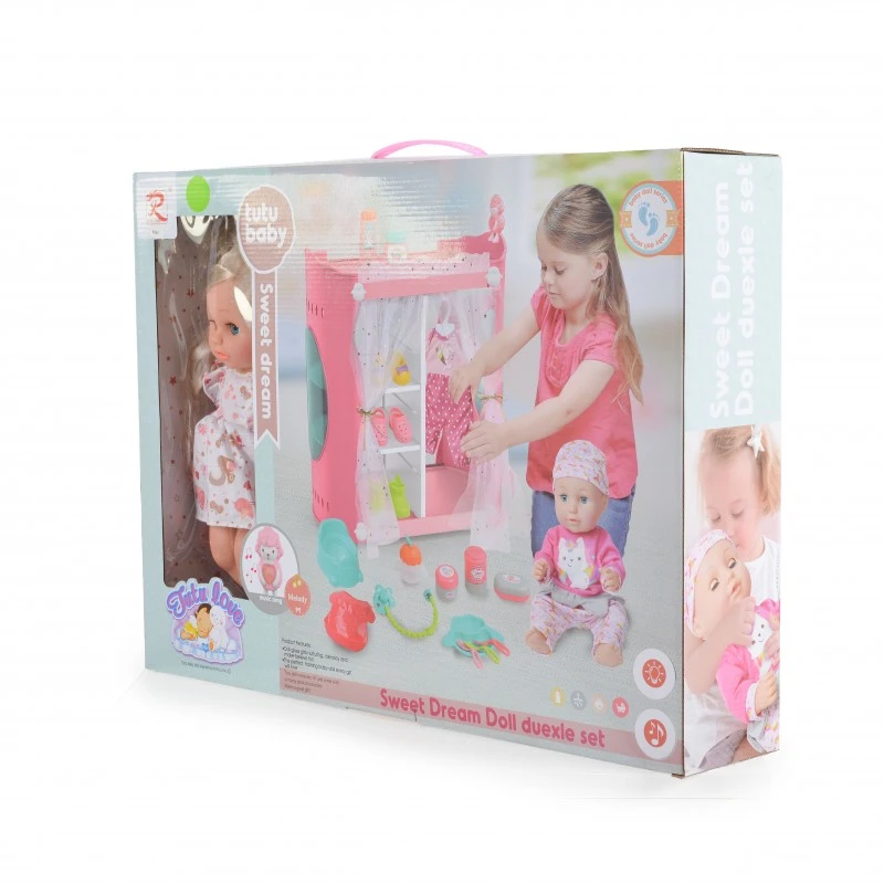 Rong Long Кукла 36cm с дрехи и гардероб 9282