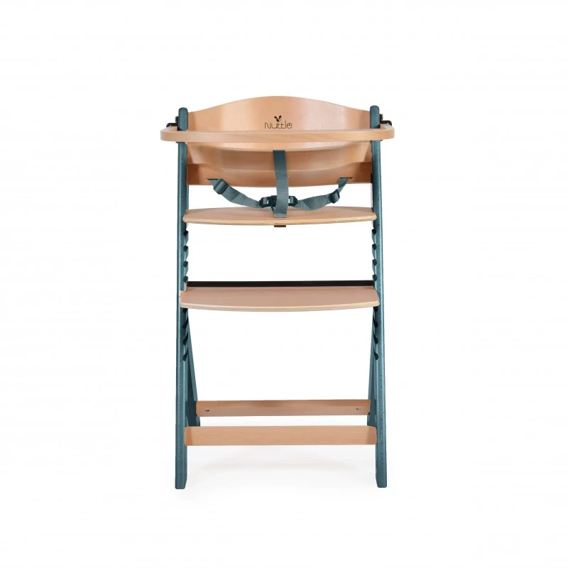 Cangaroo Дървен стол за хранене 2 в 1 Nuttle сив