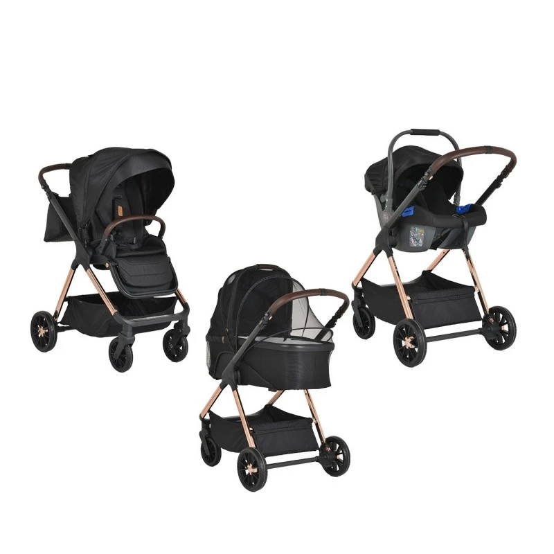 Комбинирана количка 3 в 1 Cangaroo Empire, Черен