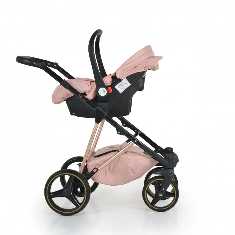 Комбинирана количка 3 в 1 Florence, Розов