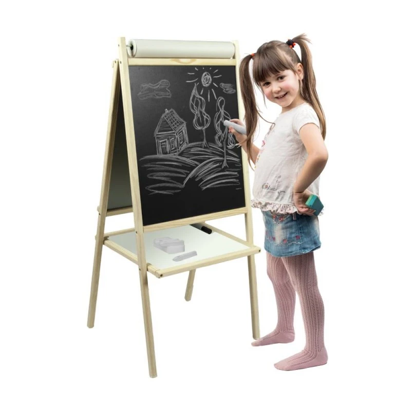 Moni Toys Дървена дъска за рисуване двустранна MPP