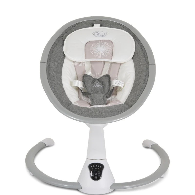 Електрическа люлка Cangaroo Cloud touch, Сив